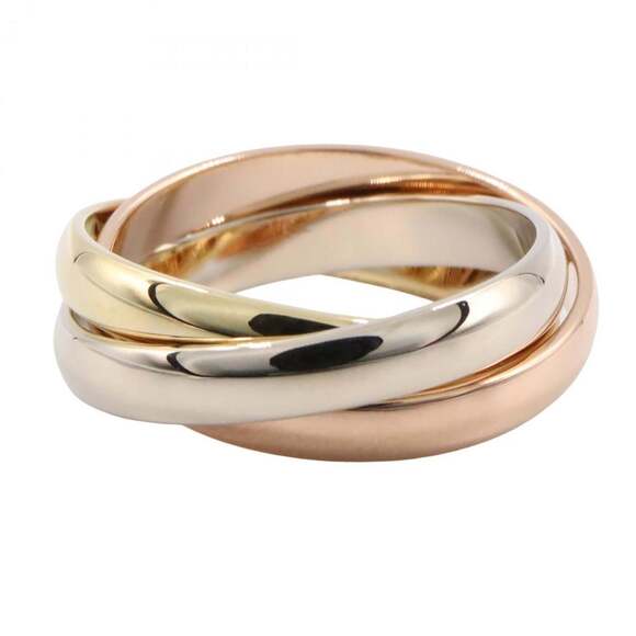 CARTIER Authentic 18k Gold Trinity Ring - Picture 2 of 6